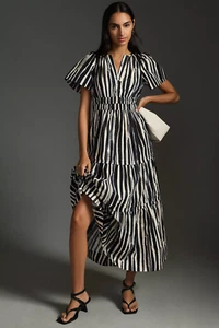 NWT Anthropologie Carbon The Somerset Maxi Dress - $168 New! - *Petite & Plus* - Picture 1 of 60