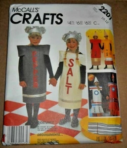 McCall's Costume Pattern 2201 Salt Pepper Shaker  Rocket Child's 10-12 Uncut/ff - Picture 1 of 2