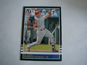 Tarjeta de novato Panini Donruss Patrick Wisdom 2019 #225 cardenales, marineros a radiocontrol - Imagen 1 de 2