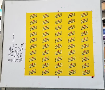 Schweppes Advertising Preproduction Art Work Square Offset Label 1783 2000 - Image 1 of 4