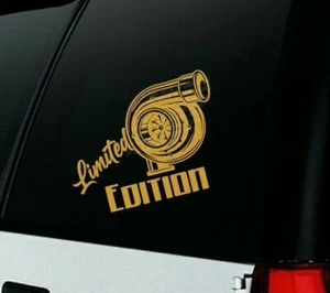 LIMITED EDITION TURBO Vinyl Decal Sticker - Imagen 1 de 20