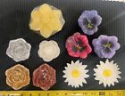 Cute Lot Of 10 Floating Candles All Flowers! Roses And Daisies 
