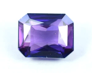 Flawless 9.95 Carat Natural Ceylon Purple Sapphire Radiant Cut Loose Gemstone - Picture 1 of 8