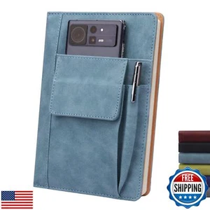 Refillable Lined Meeting Journal Notebook, A5 Size Hardcover Journal Notebook - Picture 1 of 5