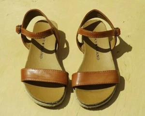 Lucky Brand Girls Size 12C Brown Banded Sandals  - Picture 1 of 7