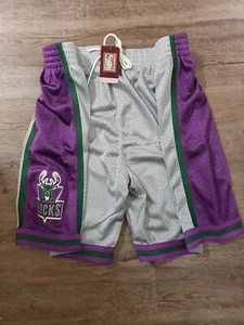 Milwaukee Bucks 1996 NBA 75th Mitchell & Ness Authentic Swingman Shorts xl - Picture 1 of 4