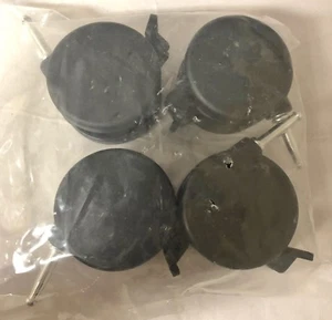 SET 4 stelo manico impugnatura ruote girevoli 3" per ruote girevoli #9550 / 9611 - Foto 1 di 11