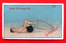 1904 Sniders & Abrahams Cigarette Card: HOW TO KEEP FIT ...  #5