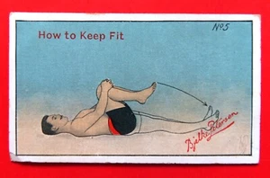 1904 Sniders & Abrahams Cigarette Card: HOW TO KEEP FIT ...  #5 - Picture 1 of 2