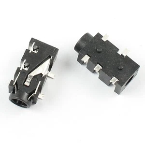 5Pcs 3.5mm Female Audio Connector 5 Pin SMT SMD Stereo Headphone Jack PJ327F - Picture 1 of 7