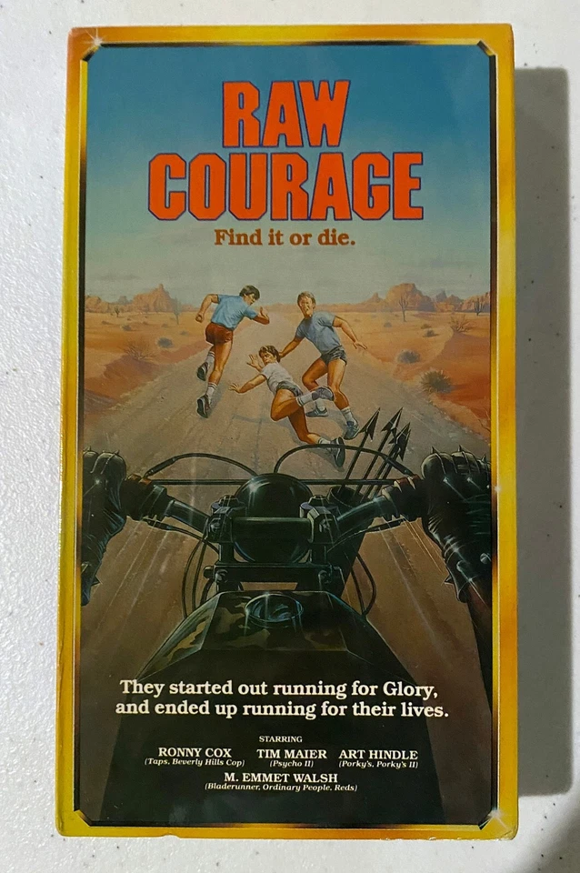Raw Courage 1984 VHS 1990 Ronny Cox TESTED Thriller Horror Action M Emmet Walsh - Image 1 of 1