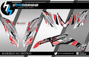QUADZILLA GRAPHIC KIT XLC 320 500 XLC320 STICKERS DECALS QUAD GRAPHICS DECAL - Picture 1 of 4