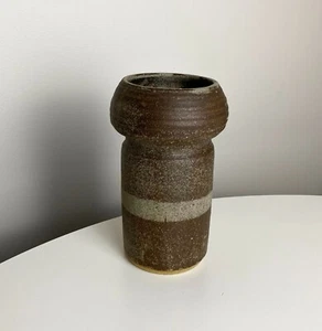 Vintage [ Stoneware Studio Pottery Vase ] Glaze Brutalist Signed Horst Kerstan ? - Bild 1 von 6