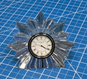 Waterford Ireland Crystal Starburst Desk / Dresser Clock 42372 - Picture 1 of 12