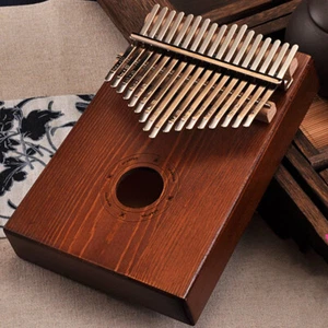 17 Key Kalimba Thumb Piano High-Quality Wood Body Sanza Mbira Musical Instrument - Picture 1 of 8