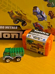 Hasbro Basic Fun Single Micro Green Sanitation Truck - Picture 1 of 5