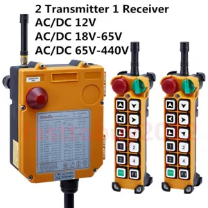 Transmisor inalámbrico de radio industrial control remoto + grúa elevador receptor 12 teclas - Imagen 1 de 23