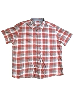 KUHL Shirt Adult Extra Large Red Gray Plaid Button Up Wild Fibre Outdoor Mens - Picture 1 of 6
