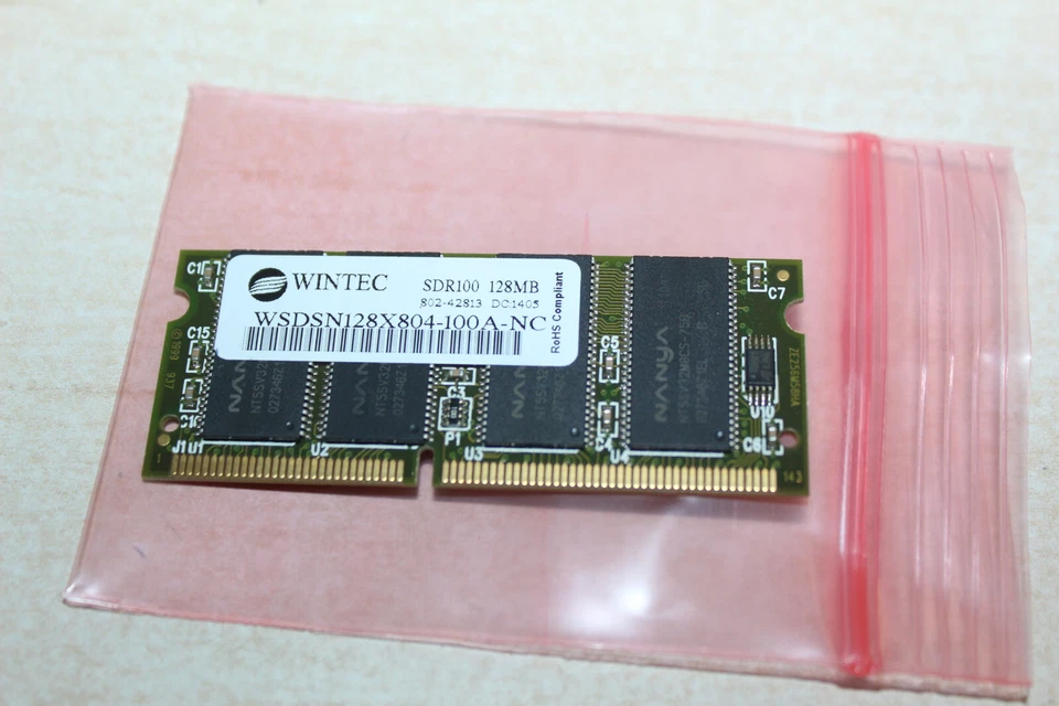 WSDSN128X804-100 A-PN SDR100 128MB SO-DIMM 100 MHz SDRAM Memory - Image 1 of 4