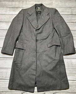 Vintage Hart Schaffner & Marx Escadrille wool long coat union Made RARE 80s - Picture 1 of 12