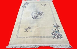 EIN EDLER ALTER HANDGEKNÜPFTER TRADITIONELLER CHINESISCHER ORIENTTEPPICH (270 x 180 cm)* - Bild 1 von 18