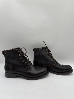 Botas Pajar Imitación Piel de Oveja Puntera Cremallera Marrón Talla 43 Foto 1 de 4