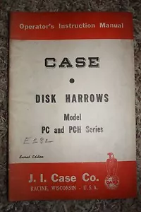 J.I. Case Bedienungsanleitung Disk Harrows Modell PC und PCH Serie - Bild 1 von 2