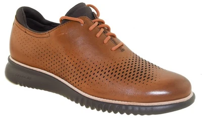 Cole Haan Men's 2.ZeroGrand Lined Laser Wingtip Oxford Tan Style C25351 - Image 1 of 3