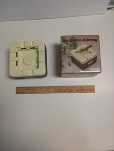 Vintage Smokeless Ashtray British Design L –38 WORKS! Box Nice Shape,2 C Battery - Picture 1 of 11