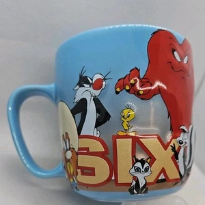 Vintage Six Flags Theme Park Looney Tunes Characters 3D TextureCoffee Mug - Picture 1 of 7