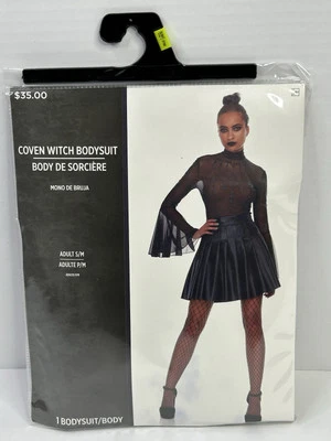 Body Bruja Coven Gótico Punk Sexy Halloween Adulto Mujer Pequeño/Mediano Transparente* Foto 1 de 4