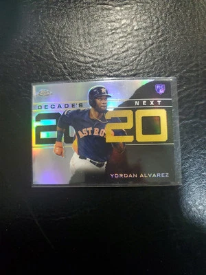 2020 Topps Chrome Update YORDAN ALVAREZ Rookie RC Decades Next Refractor(B) - Image 1 of 3