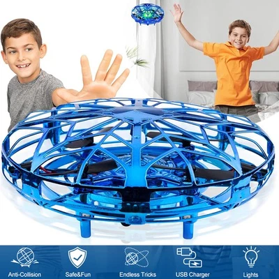 MARKENLOS UFO Mini Drohne,Handsensor Quadcopter Flying Ball Kinder Fliegendes Spielzeug