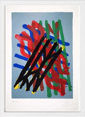 Markus Lüpertz (geb. 1941), O.T. (Abstrakte Komposition), 1998, signiert, numm. - Bild 1 von 2