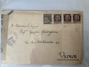 storia postale regno rsi fascetto rosso fegato raro su busta - Imagen 1 de 2