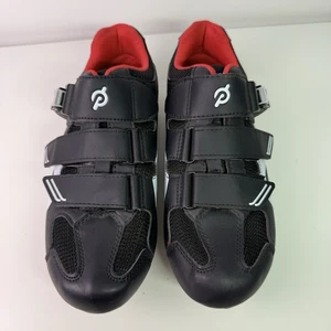 Peloton Original Fahrradschuhe mit Stollen Damen Größe 40 US 9 schwarz rot " - Bild 1 von 7