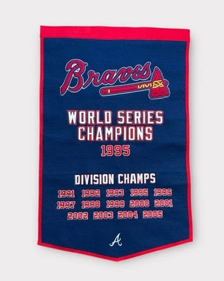 Atlanta Braves 1995 World Series Champions / Division Champions Banner 2005 - Image 1 of 4