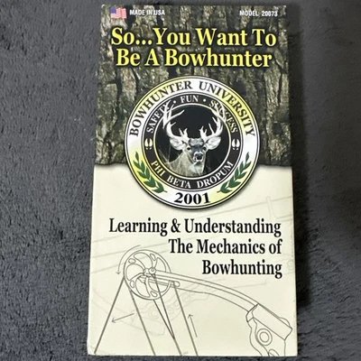 So You Want to be A Bowhunter - Mechanics of Bowhunting VHS archery deer hunting - Image 1 of 2