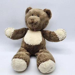 Tolo Teddybär Rassel Plüsch 12 Zoll genähte Augen braune Nähte Beanie Stofftier - Bild 1 von 6