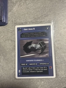 STAR WARS CCG PREMIERE WHITE BORDER RARE VADER'S CUSTOM TIE ex - Bild 1 von 1