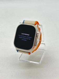 Unlocked Apple Watch Ultra 2 A2986 49mm GPS + Cellular Titanium Silver - Photo 1 sur 8