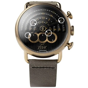 Orologio Xeric Halograph Chrono Zaffiro Ottone Antico - Nuovo - Foto 1 di 3