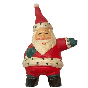 Figura de Navidad de Papá Noel Midwest of Cannon Falls arte popular primitivo 5,5" - Imagen 1 de 3