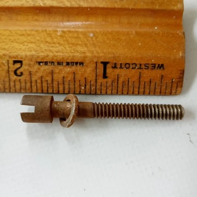 Leedy 1.5"10-24 Thin Slotted Circle-Head T-Rod Tom/Snare Drum Tension Nickel 20s - Image 1 of 2