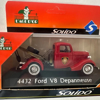 Solido 4432 Ford V8 Depanneuse Salt Lake City Fire Dept. NOS 1:43 Tow Truck . - Image 1 of 4