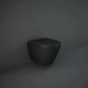 RAK Ceramics Wand WC Schwarz Matt Spülrandlos - Bild 1 von 6