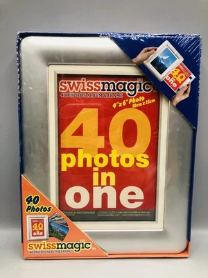 Nuevo álbum de fotos Swiss Magic y marco para 40 fotos, 4x6 Foto 1 de 4