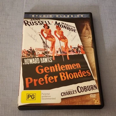 Gentlemen Prefer Blondes (DVD 1953) Region 4 Marilyn Monroe Jane Russell - image 1 of 4