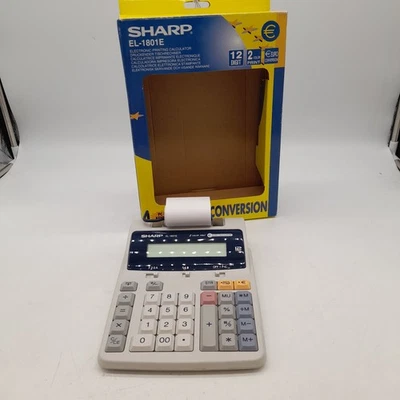 Sharp EL-1801E Calculator Adding Printing Roll Machine - Euro Conversion (#H1/29 - Image 1 of 4