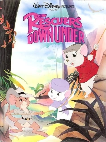 THE RESCUERS DOWN UNDER (WALT DISNEY) (OVERSIZED PICTURE - Hardcover *Excellent* Foto 1 de 1